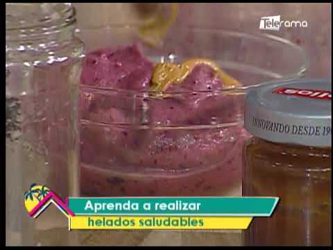 Aprenda a realizar helados saludables