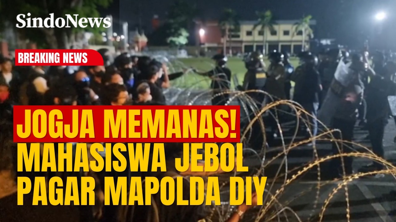 JOGJA MEMANAS! Mahasiswa Jebol Pagar Mapolda DIY | Breaking News (24/02)