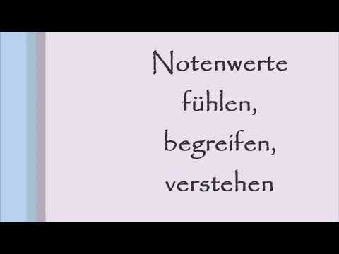 Notenwerte - Ganze, Halbe, Viertel, Achtel, Sechzehntel Noten