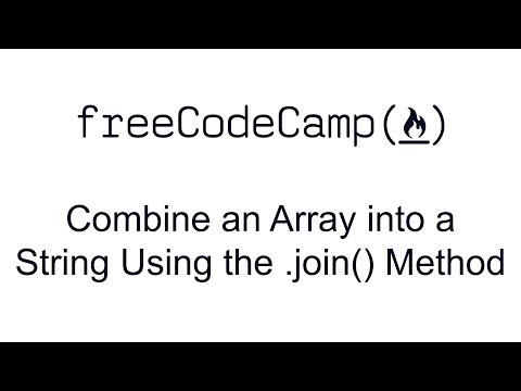 Functional Programming Combine An Array Into A String Using The Join Method