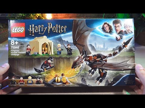 Pure build: LEGO Harry Potter Hungarian Horntail Triwizard Challenge 75946 in real time ASMR