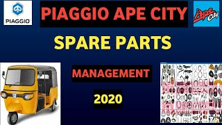 #spare#parts#management piaggio ape city 2020