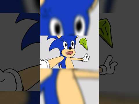 Sonic, I discovered a stone with the power of SUPER SAIYAN 🤪, (Animation)