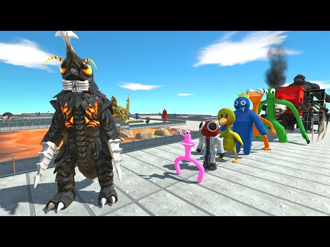 Megalon Rescue King Kong From Cages - LAVA DEATH RUN - Animal Revolt Battle Simulator