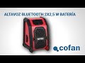 Altavoz Bluetooth a Batería | 2x2,5W | 18 V | Con Puerto USB