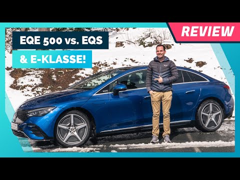 Mercedes EQE 2022 im Test: Vergleich mit EQS & E-Klasse, Review, Ladeplanung & Verbrauch