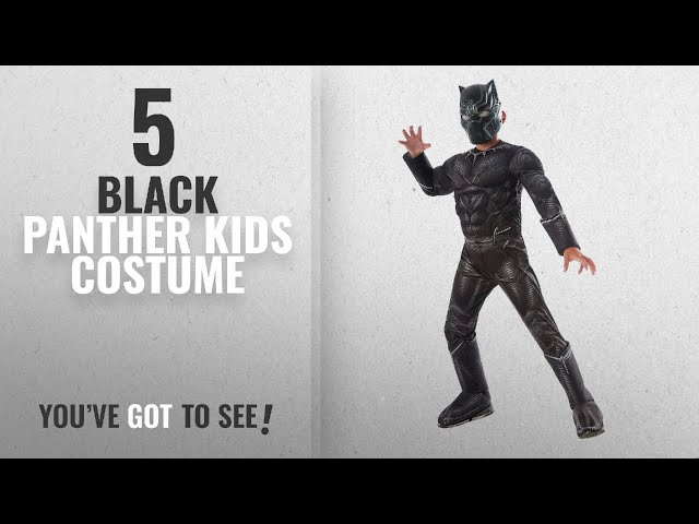 Vídeo relacionado con Rubies Disfraz Black Panther Battle Endgame para niños y niñas, Jumpsuit con cubrebotas y máscara, Licencia Oficial Marvel para cumpleaños, cosplay, fiestas y Carnaval, L (8-10 AÑOS)