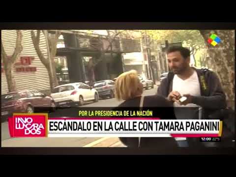 El video de Tamara Paganini, furiosa con un fotógrafo