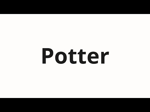 How to pronounce Potter