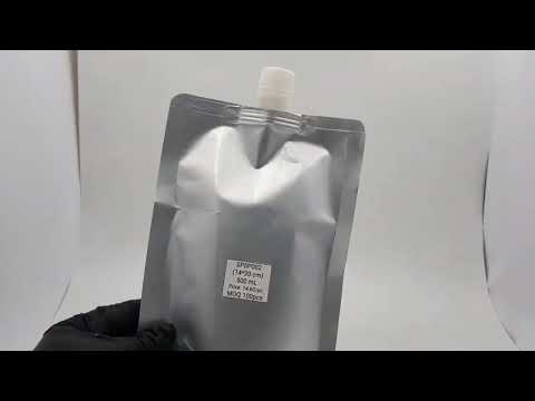 Silver Liquid Pouch  (Hot Fillable)