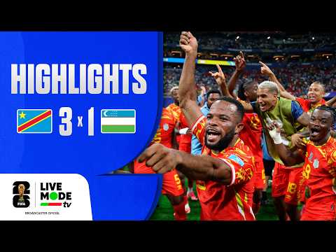 RD Congo 3-1 Uzbequistão (WC 2026)