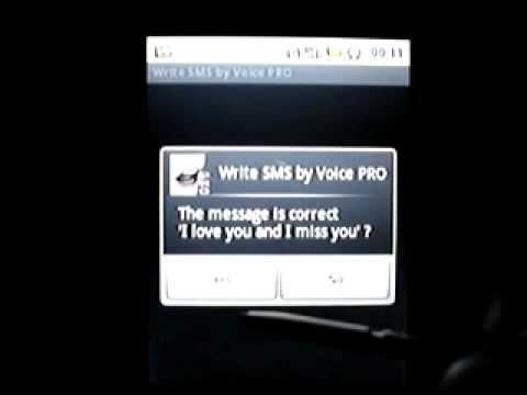 Write SMS by Voice LITE Video