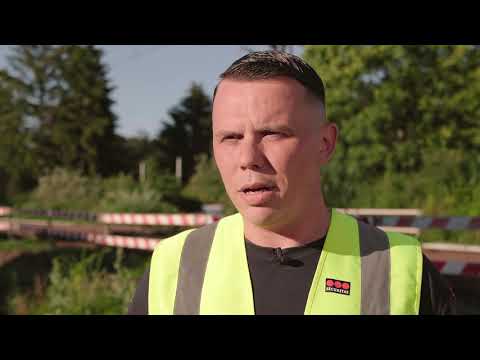 Sicherungsposten im Gleisbau bei Securitas