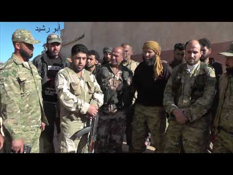 كلمة من قبل قادة جبهة الشام على خطوط التماس في ريف حماة الشمالي