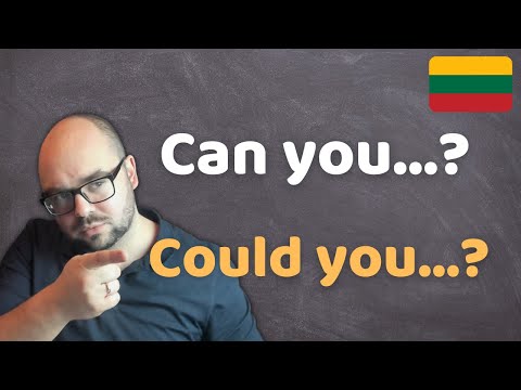 Lithuanian lessons for beginners - Can you and Could you