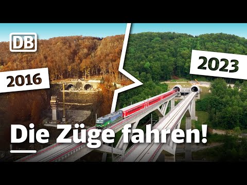 Von der Baustelle zur Bahntrasse | Vorher-Nachher auf der Neubaustrecke Wendlingen-Ulm