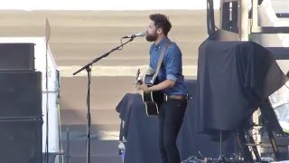 Passenger performing I hate at Ed Sheeran concert