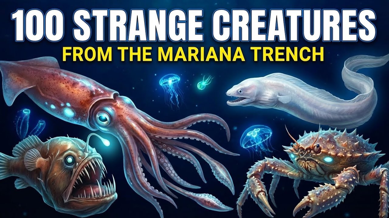 100 Strange Creatures from the Mariana Trench (Extreme Deep-Sea Life)