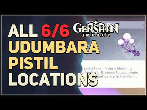 All Udumbara Pistil Locations Genshin Impact