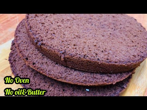 ഓവനോ എണ്ണയോ ഇല്ലാതെ Super soft Sponge cake||How to make Choclate Sponge Cake without oven&Oil