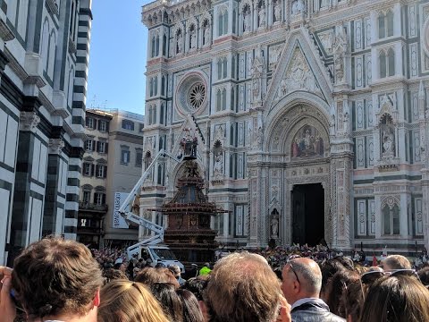 Firenze, Lo Scoppio del Carro 2017, Domenica 16 Aprile 2017