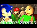 GRANNY VS SONIC AND BALDI PART 2 HORROR GAME MINECRAFT ANIMATION DAY 2