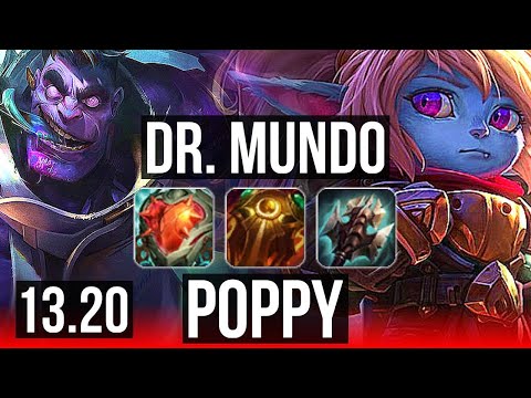 DR. MUNDO vs POPPY (TOP) | Rank 3 Mundo, Godlike, 11/3/4 | NA Challenger | 13.20