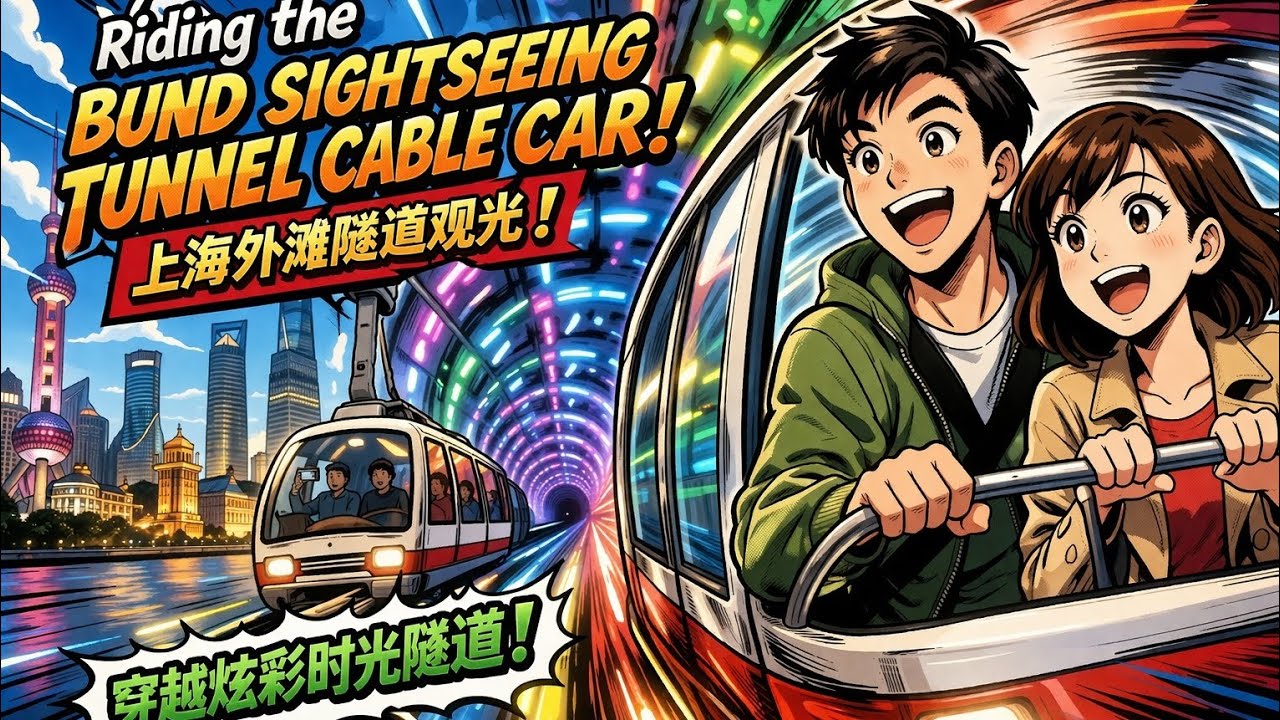 这到底是科幻还是土味？上海外滩隧道观光体验太魔性了