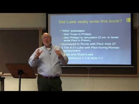 Dr. Ted Hildebrandt, New Testament Survey, Lecture 20, Introduction to Acts