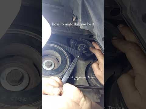 install drive belts || cara memasang tali kipas/fan belt #shorts #mechanic
