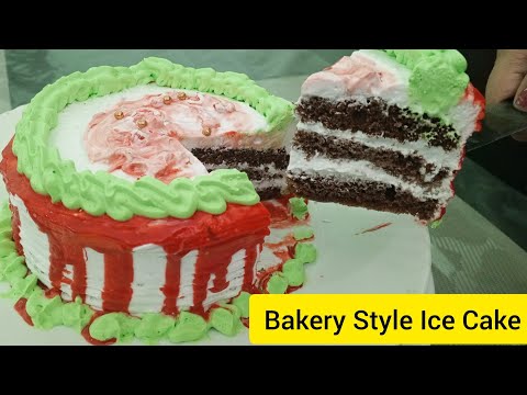 Special Fancy Ice-Cake Decor Idea By Masara Kitchen ❤️ - Bakery Secret Cake Dripping Recipe 😍