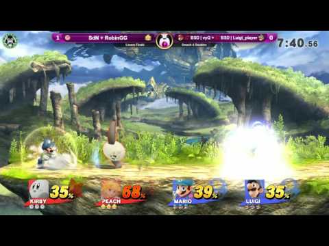 PPT-S - vyQ + Luigi_player Vs. SdN + RobinGG - Losers Finals - Smash 4 Doubles