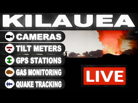 Kilauea Volcano Eruption Live, 24/7 Live Cam and USGS Data