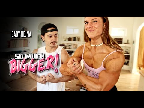 So Much Bigger!  FBB Muscle Monster Gaby Hejna