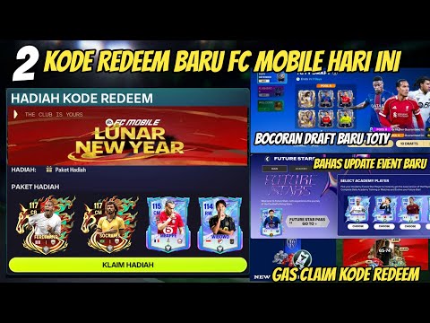 2 NEW FC MOBILE REDEEM CODES TODAY CLAIM FREE GIFTS NEW DRAFT LEAKED & NEW FC MOBILE EVENTS