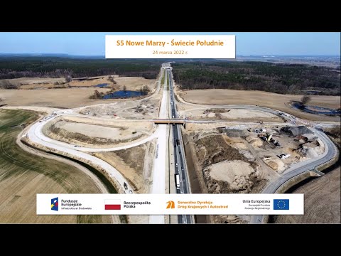 Budowa S5 Nowe Marzy - Świecie Południe, marzec 2022 r