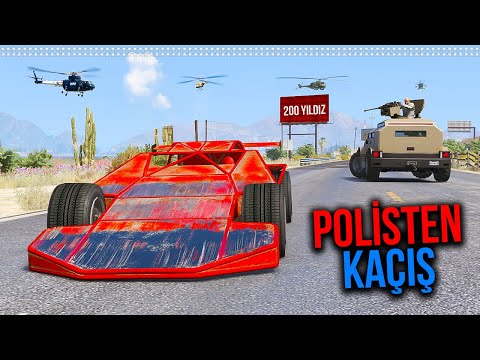 Örümcek Rampa Araba ile 200 Yıldızda Polisten Kaçıyor | Örümcek Abi ile GTA 5