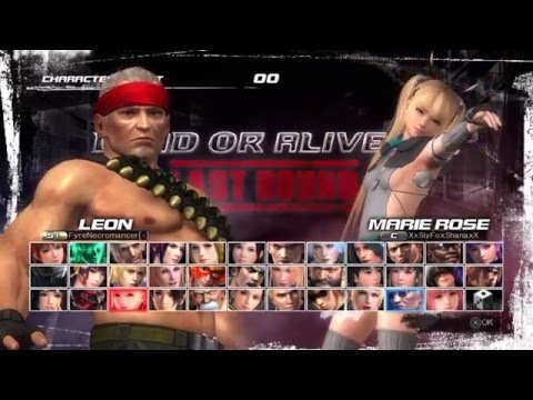 Dead or Alive 5 Last Round FyreNecromancer VS XxSlyFoxShanaxX
