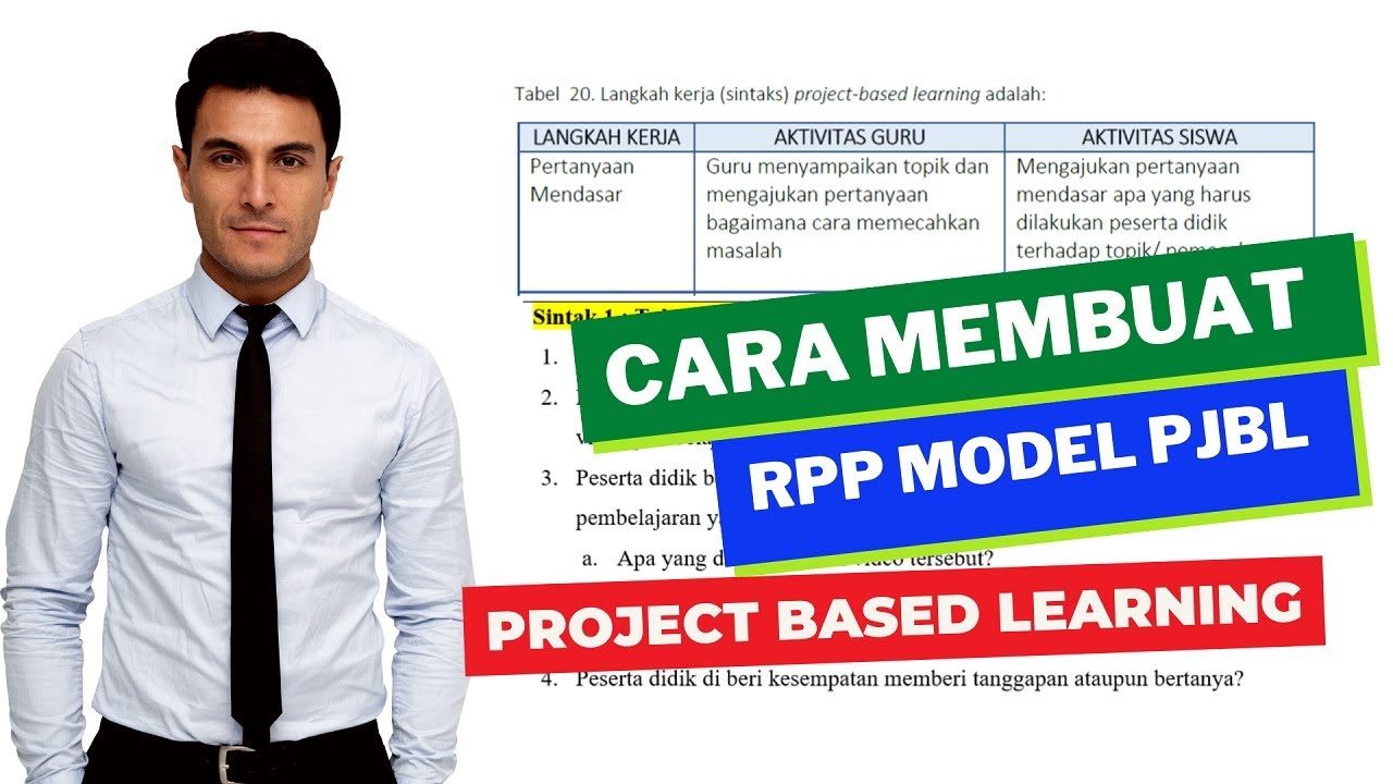 Cara Membuat RPP PJBL PROJECT BASED LEARNING