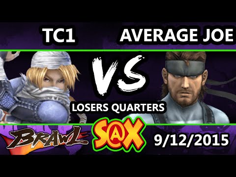 S@X Monthly - TC1 (Sheik) Vs. Average Joe (Snake) SSBB Losers Quarters - Smash Brawl