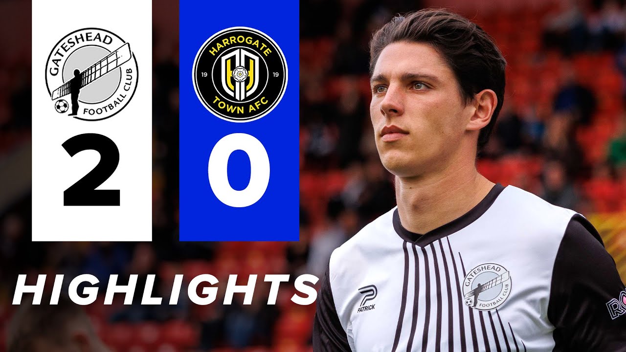 Jordan Hunter scores first Gateshead goal! 🙌 | Gateshead 2-0 Harrogate Town | HIGHLIGHTS