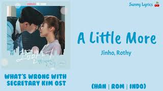 Jinho, Rothy - A Little More [Han/Rom/Indo] Indo Sub