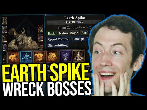 Diablo 4 - Earth Spike Druid Wrecking Pit & Bosses