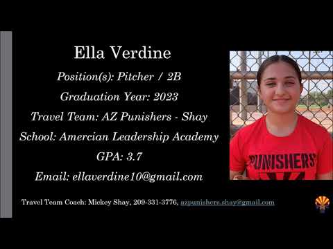Ella Verdine Softball Skills Video - 2023 Pitcher 2B