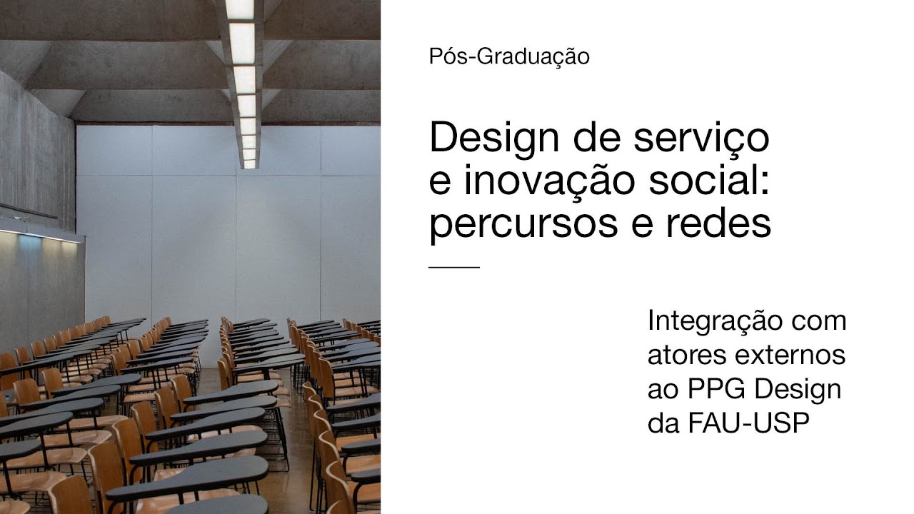 Palestra Design de Serviços e Inovação social: percursos e redes.