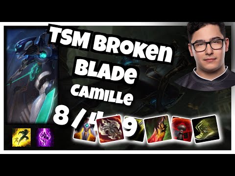 TSM Broken Blade Camille TOP (8/4/9) vs Sion Gameplay Replay - Patch 10.22