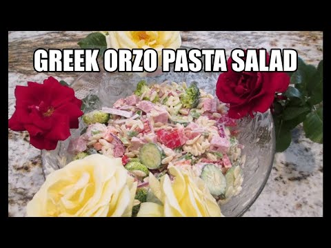 Greek Orzo Pasta Salad/ How To make it very EASY and Yummy| Gelli S.