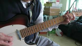 The Byrds - The Girl With No Name - Electric guitar part slowly- part 2