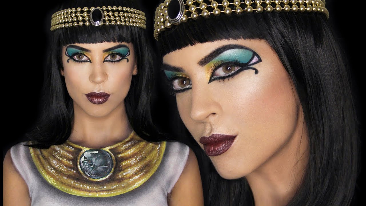 Cleopatra Makeup & Painted Costume