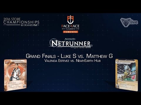 Netrunner 2016 Store Champs:  Grand Finals - Valencia v NEH